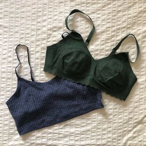 Pair of Aerie Bras / Bralettes